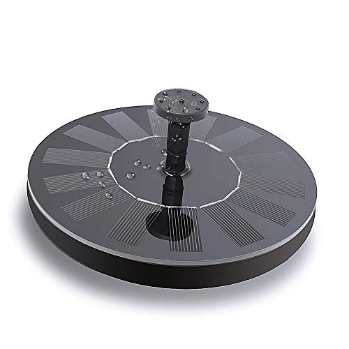 Solar Fountain Pump, 1.4W Bird Bath Fountain Pump With pump, for Garden and Patio Solar Water Pump with Four Nozzles