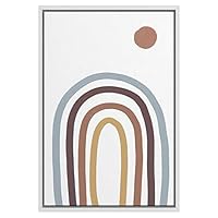 SIGNWIN Framed Canvas Wall Art Nordic Rainbow Canvas Prints Home Artwork Decoration for Living Room,Bedroom - 16