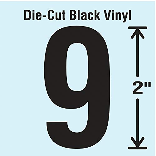 Die Cut Number Label, 2, 10 Cards, PK10