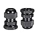 Tool parts 40Pcs PG11 Cable Gland Waterproof Plastic Wire Glands Joint Black for 5-10mm Dia