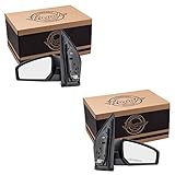 Driver and Passenger Power Side View Mirrors Ready-to-Paint Replacement for Nissan 96302ET01E 96301ET01E AutoAndArt