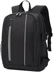 Bolsa profissional SLR para câmera com capa de chuva impermeável, mochila antirroubo para fotografia com compartimento para laptop