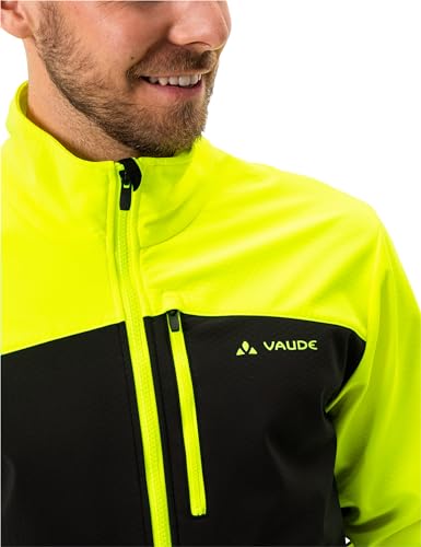 VAUDE Virt Softshelljacke Herren Fahrrad winddicht, Neon Yellow, Gr. S – Ansicht 5