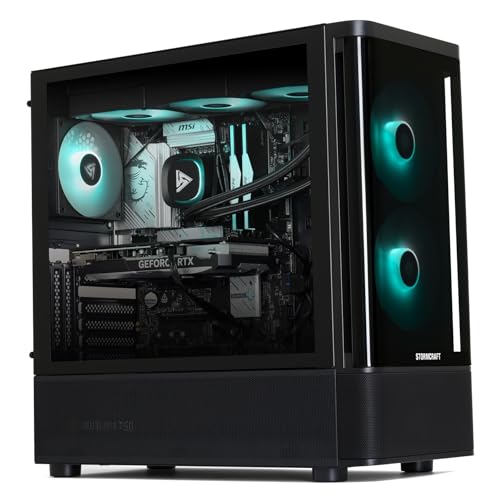 Image of STORMCRAFT Skyhawk Pro PC Gaming i9 14900KF RTX 5070 32GB DDR5 2TB SSD | 12GB GDDR7 VGA, CPU 6.0GHz, RGB 6000MHz DRAM, 850W Gold PSU, AIO-360mm, PRO Z790-P, BT WiFi USB-C, Pre Built Tower Desktop