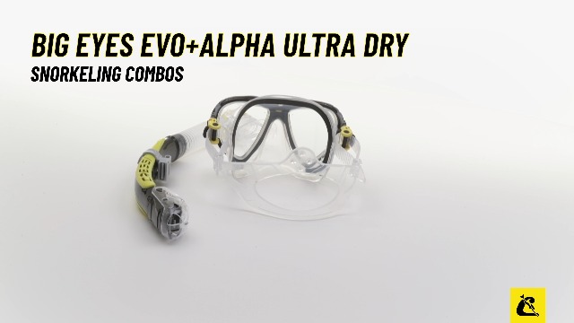 Set Maschera + Snorkel CRESSI Big Eyes Evolution & Alpha Ultra Dry - Per Snorkeling E Immersioni - Foto 6