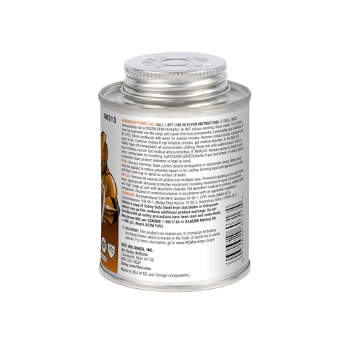 Hercules CPVC Plástico Pegamento 8 oz miniatura 2