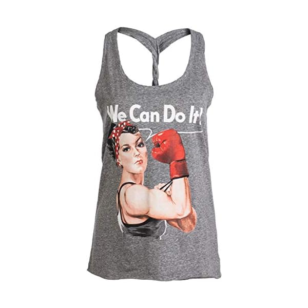 Rosie-The-Boxer-Funny-Riveter-Kickboxing-Kick-Boxing-Racerback-Tank-Top-for-Women Rosie The Boxer | Funny Riveter Kickboxing Kick Boxing Racerback Tank Top for Women-(Racerback,2XL)
