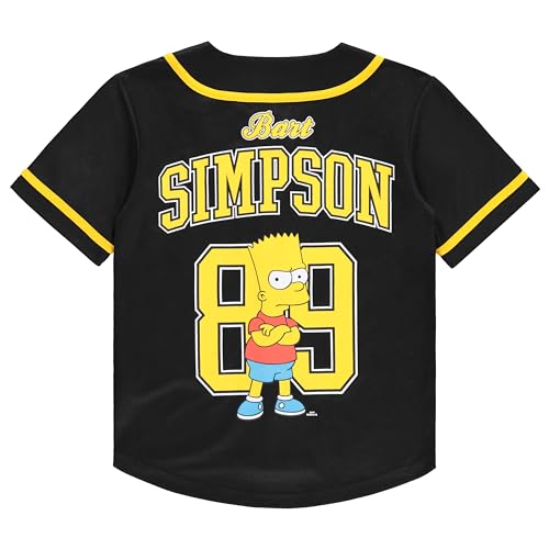 Image of The Simpsons Boys Bart Simpson Baseball Jersey Shirt and Shorts Clothing Set- Little and Big Boys Sizes 4-20