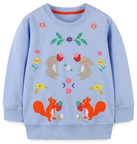 Image of Hongshilian Unisex Kids Cute Cartoon Cotton Sweater Shirt