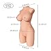 Flexible Joints, Lifelike Realistic Female Torso Mannequin, Adult Full Body Novelty Doll, Soft Skin-Like Material, with Discreet Packaging (20.28 LB)