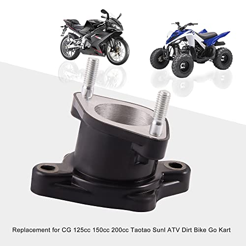 GOOFIT Ansaugkrümmer Rohr Ersatz für CG 125cc 150cc 200cc ATV Dirtbike Go Kart Vertikal Motor