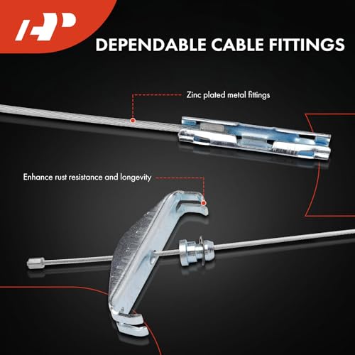 Cable de freno de estacionamiento intermedio Ford F-350 para transporte seguro 3
