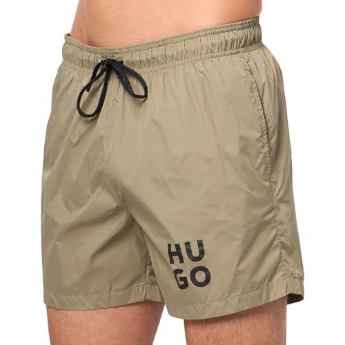 HUGO Men's Standard Block Logo Swim Trunk3
