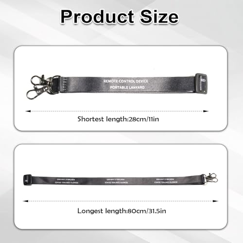 Image of Balance Lanyard for DJI RC /RC 2 /RC Pro Controller, Adjustable Lanyard Neck Strap, Compatible with DJI Mini 4 Pro /Mini 3 /Mini 3 Pro Controller (28-55'', with Screws)
