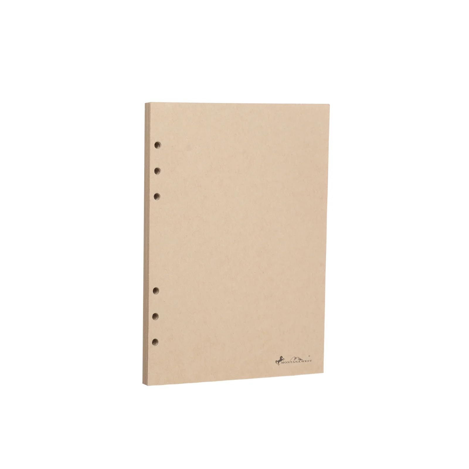 Montana West Refill Paper, A5 Loose Leaf Paper, Leather Journal Refills Lined, 6-Holes Inserts 150 Sheets (300 Pages) for A5 Binder Refillable Journals Notebooks 5.5" x 8.5" Tan MWL-037-1TN
