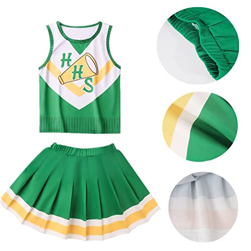 Chrissy Cheerleader Costume For Girls Stranger Hawkins Tigers Cheerleading Outfits Cosplay S4 Green Halloween Costumes Ou034Xxs #TOP1