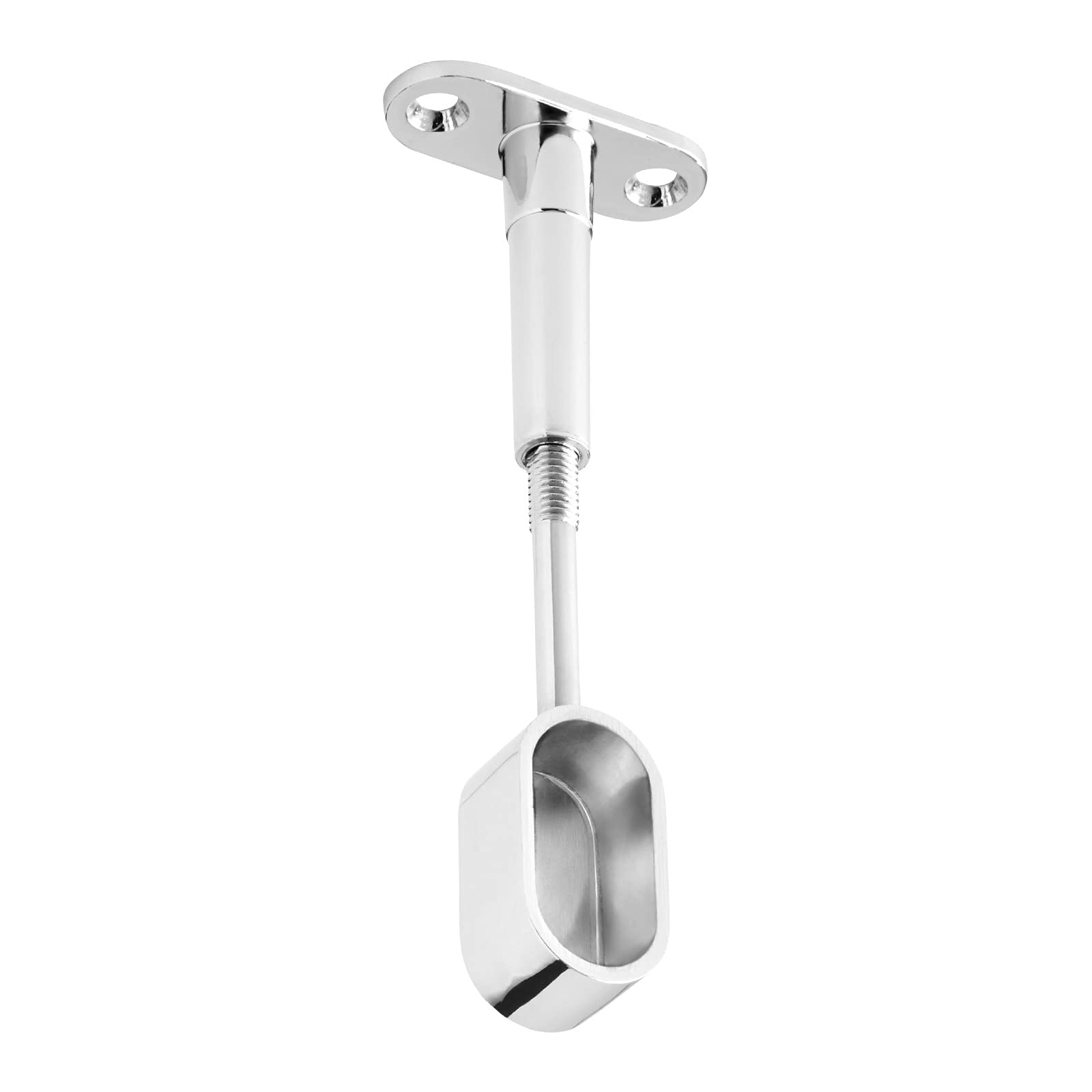 Ovale Endkappen Für Schrankstangen – 15 X 30 Mm, Poliertes Chrom-Look, 10 Stück, Einfach Zu Montieren