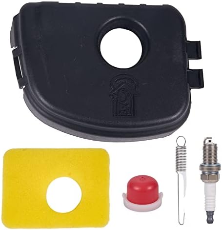 Mikatesi 595660 Air Cleaner Cover & 799579 Air Filter Kit for Briggs & Stratton 590581 Most 450E 550E 550Ex 08P502 08P602 09P602 09P702 Series Lawn Mower Engines with 698719 Spring Kit