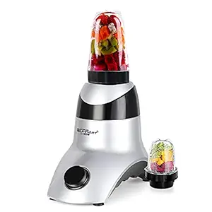 SilentPowerSunmeet ORNBMA21 1100Watts Mixer Juicer Grinder with 2 Jars (1 Large Bullet and 1 Small Bullet) - Black