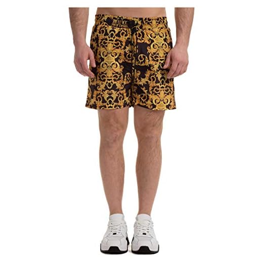 Urban Classics Herren Badehose Block Swim Shorts blk, L 3 Versace Jeans Couture Shono Shorts Herren Schwarz/Gold - DE 48 (IT 48) - Shorts/Bermudas Shorts