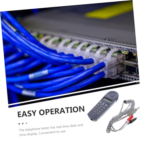 Luxshiny Phone Network Cable Tester Set Easy to Use Test Tool for Phone Devices Real Date Display Versatile for Home Office Industrial Applications Wide Compatibility 3