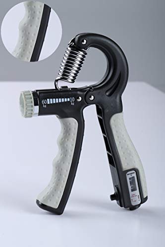 Andoer Fitness Hand Grip Strengthener Exercitador Resistência Ajustável Antiderrapante Pinça Aumenta