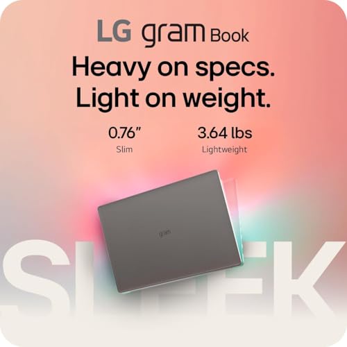 Image of LG gram Book 15 Thin Lightweight Laptop Computer, 16GB RAM, 512GB SSD, AI Copilot in Windows 11 Pro, Intel i5-1334U(10 Cores up to 4.6 GHz), FHD IPS Display, with 5 ave 6 in 1 kit