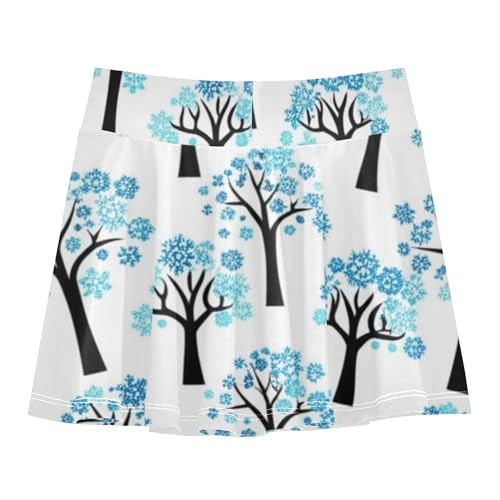 Girls' Shorts Athletic Skorts Trees Branches Tennis Skirts Toddler Cheer Cheer Skirt 3t2