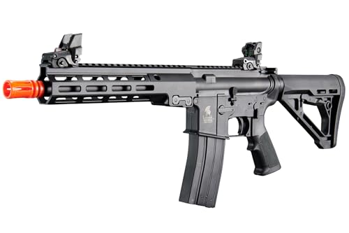 Lancer Tactical x Golden Eagle Gas Blowback Airsoft Polymer M4 Rifle with Ambidextrous Selector Switch(9.5' MLOK Rail Block 3)