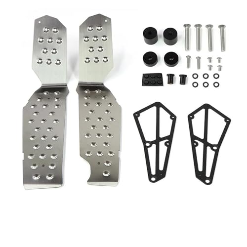 Repose-pieds Moto XADV 750 Anti-Glisse - Solution Couvercle Avant Arrière Argent