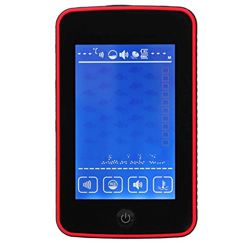 POCREATION Detector de peixe, bomba removível de 125 kHz de 200 a 500 metros, à prova d'água, portá