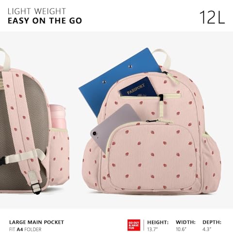 Image of atgark Corduroy Toddler Backpack for Girls Boys: Preschool Kindergarten Backpack - Cute Kids Backpacks for Girls Boys