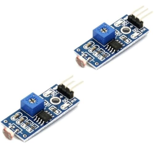 Image of Robocraze LDR Light Module | LM393 Light Detection Sensor Adjustable Sensitivity Digital Output 0-5V Compatible with Arduino IoT Automation | LDR Light Sensor Module (Pack of 2)