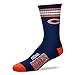 Chicago Bears Youth Stripe Deuce Sock - Navy , One Size