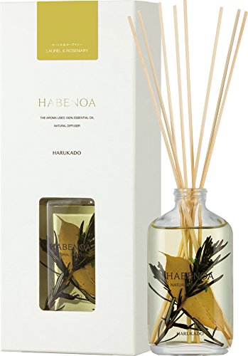 晴香堂 リードディフューザー 天然精油100% ハベノア ローレル&ローズマリー 6233 容量150ml