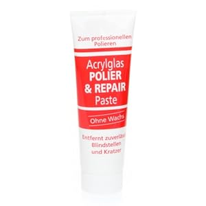 revelis® Polijstpasta reparatiepasta krasverwijderaar kunststoffen acrylglas plexiglas polish (75 ml)
