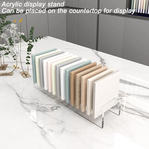 Support échantillons dalles contre l'encombrement des tables d'exposition - 8