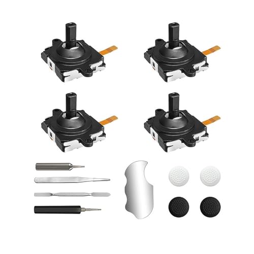 11-in-1 Joystick Replacement Kit Suitable for Oculus Quest 2 & Meta Quest 3 Controllers - With Screwdriver, Tweezer & Pry Tool