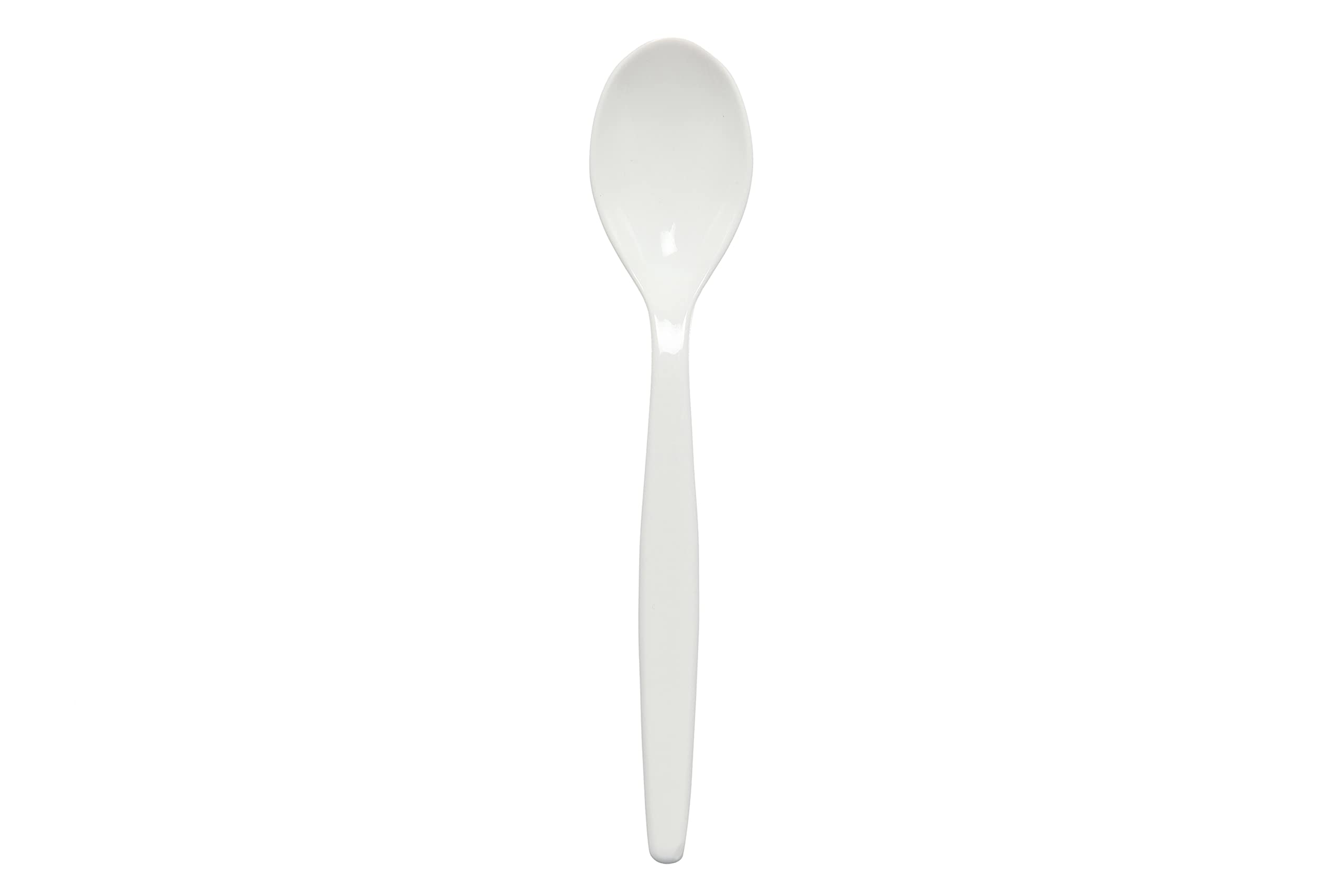 Harfield Pack of 10 Teaspoons Virtually Unbreakable Reusable BPA Free Copolyester Plastic (White)