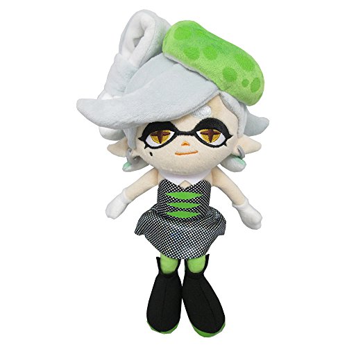 Sanei SP04 Splatoon Series Marie Green Squid Sister Stuffed Plush, 9.5