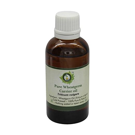 Aceite de germen de trigo | Triticum vulgare | Para el pelo | Para Rostro | 100% natural puro | Aceite de germen de trigo prensado en frío | Wheatgerm Oil | 5ml | 0.169oz By R V Essential