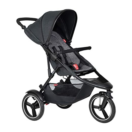 Phil&teds Dash V6 2019+ barnvagn, Buggy med sittdyna charcoal