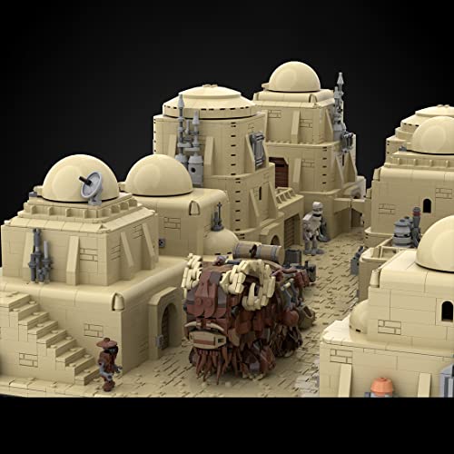 SOND Tatooine Desert City Modular Building Blocks Set,MOC-102135 klemmbausteine, Compatible with Lego Space Wars 7449… – Bild 3