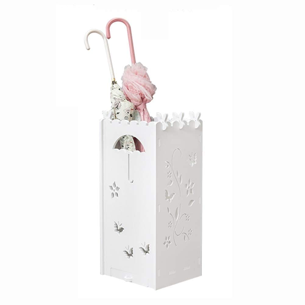 Porte-parapluie au sol anti-humidité boîte de rangement creuse pour entrée
