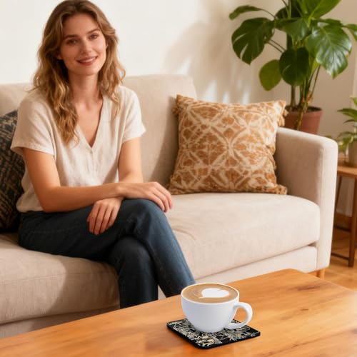 カップコースター - 滑り止め回路基板マグパッド - クリエイティブガラス繊維テーブルコースター,コーヒー・ドリンク・バー・デスク・ホーム・ルーム・キッチン・ダイニングルーム・ベッドルーム用