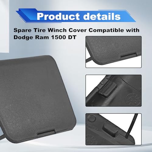 Image of Spare Tire Suspension Cover Compatible with Dodge Ram 1500 DT (New Body Style) 2019-2022 Year Replace OE 68299112AC