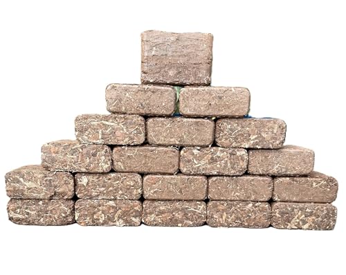 Heat Briquettes - Slow Burning, Ideal For Wood Stoves & Log Burners. Eco Friendly Compressed Wood Fire Briquettes. Free Fast Delivery