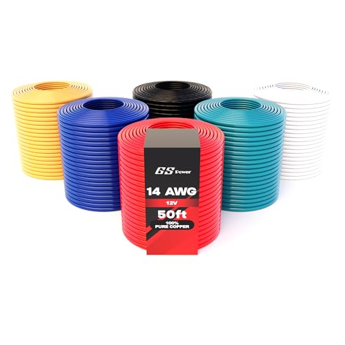 GS Power 300ft OFC 14 AWG Wire - 6 Color Roll