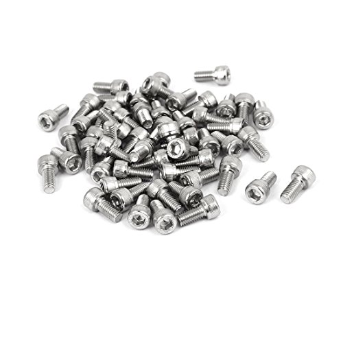 ナットとボルト、M5 x 10mmねじ304ステンレススチール六角ソケットヘッドキャップスクリューボルトDIN912 55個(f0bdb491ef2903aae79ff4eb69775998)