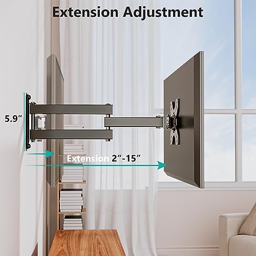 Wali WL-1330LM Tv Wall Mount Articulating Lcd Monitor Full Motion 15 Inch Extension Arm Tilt Swivel thumb #5